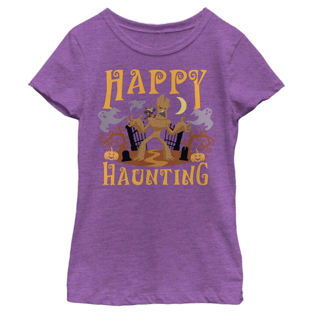 Girls Marvel Guardians Of The Galaxy Groot Happy Haunting Tshirt